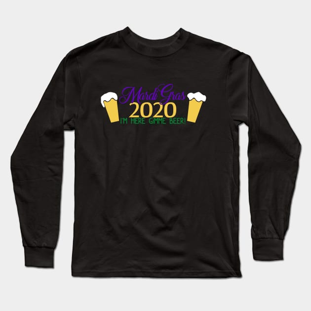 Mardi Gras Long Sleeve T-Shirt by TreetopDigital